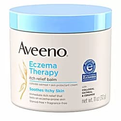 Aveeno Eczema Therapy Itch Relief Balm with Colloidal Oatmeal & Ceramide for Dry Itchy Skin, Non-Greasy, Steroid-, Fragrance- & Paraben-Free Moisturizing Skin Protectant Cream, 11 oz