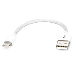 Smays short 6 inch USB C cable, USB A to C charger cord braided