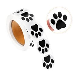 Xinjoduz 500 PCS Puppy Paw Print Stickers, 1