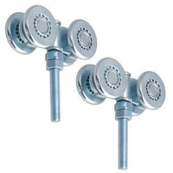 YUEBM 2PCS YUEBM Track Roller Wheels Accessory Parts of The Beam Trolley System Used with Box Rail Strut Channel to Mount Heavy Barn or Shed Sliding Doors