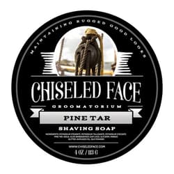 Chiseled Face Groomatorium Pine Tar Handmade Luxury Shaving Soap by Chiseled Face — Rich, Thick Lather — Smooth, Comfortable Shaves — Tallow-Based Soap — Made in The USA