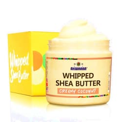AKWAABA Whipped Shea Butter (Creamy Coconut) | 12 oz | Nourishing, Moisturizing & Hydrating | For All Skin Types