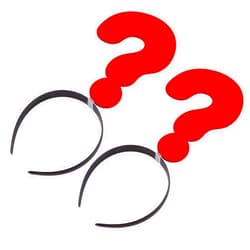 CRILSTYLEO 2pcs Question Mark Headband Photo Headwear Question Mark Costume Maeks Decor Lederhosen Party Costume Hair Hoop Funny Headdress Funny Hair Band Fun Hair Band Face Hat Cloth Red