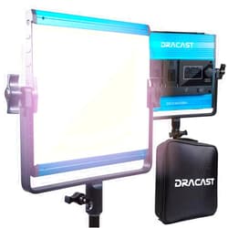Dracast X Series LED500 - Bi-Color 3200K - 5600K LED Video Light | Bluetooth App Control | Dimmable Lighting 0-100% | CRI & TLCI 96+ | Dual NP-F Battery Plate | Carry Case
