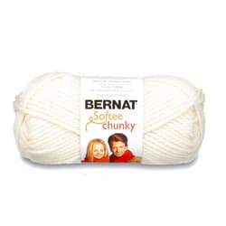 Bernat Softee Chunky Yarn, 3.5 Oz, Gauge 6 Super Bulky, Natural