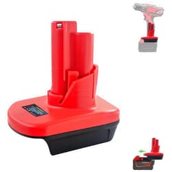 YMWLKJ M18 to M12 Battery Adapter, Convert for Milwaukee M18 18V Battery to M12 12V Battery Replacement, Power for Milwaukee M12 Tools