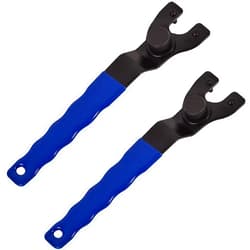 BlueStars Upgraded SEWA20 Grinder Wrench Universal Adjustable Spanner ​Lock-nut Grinder Wrench - Compatible with Dewalt Bosch & other Grinders (10-30mm) - PACK OF 2