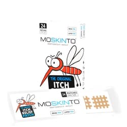 Moskinto, The Original Mosquito Itch Relief Patches for Kids & Adults, Bug Bite Patches Soothe Swelling & Itching Instantly, Anti Itch Bug Bite Relief, Suction Tool Alternative Travel Pack, 24 Count