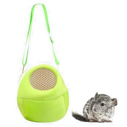 Hypeety Pet Carrier Bag Pet Sling Carrier Backpack Portable Travel Backpack Breathable Outgoing Bag bonding Pouch for Small Pets Hedgehog Hamsters Sugar Glider Chinchilla Guinea Pig (Green)
