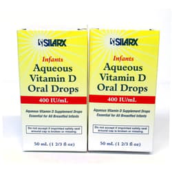 FILLBOSS Infants Aqueous Vitamin D Oral Drops 400IU/ml 2-Pak (2 x 50ml)