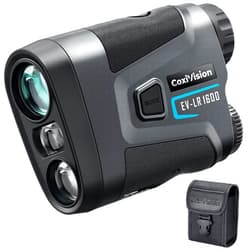 CoxiVision Range Finder, 1600Y Rangefinder with Rechargeable Battery, 6X Magnification Ultra-Clear View, Slope Compensation, Distance/Angle/Speed/Scan Mode
