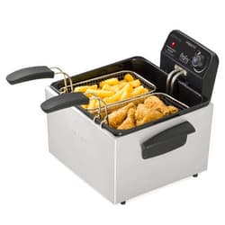 Presto 05466 Stainless Steel Dual Basket Pro Fry Immersion Element Deep Fryer