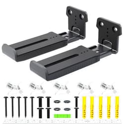 Agandax Soundbar Wall Mount Bracket for Samsung, Sony, LG, Vizio, Bose, JBL and More Sound Bar Mounts Under TV, Depth Adjustable 3.7”-6.4”, Hold up to 38 lbs, Soundbar Shelf