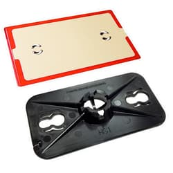 ZipWall Head, Non-Skid Plate, TPH1,Black, Red