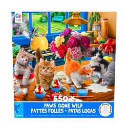Ceaco - Paws Gone Wild - Kittens in The Kitchen - 550 Piece Jigsaw Puzzle