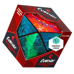 Cubendi Geometric Origami Puzzle - Infinity Fidget Cube for Adults, Kids & Teens – Mesmerizing & Magnetic Shape Shifting Box w/48 Rare Earth Magnets - by Fun in Motion Toys (Twist)