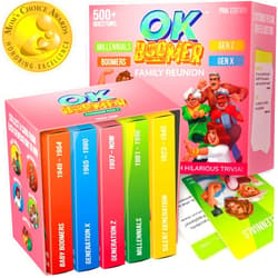QUOKKA OK Boomer Family Game - Volume III - Board Games for Family Night - Trivia Card Games for Adults & Family Volume III - Fun Party Millennials vs Boomers Game for All Ages 12+