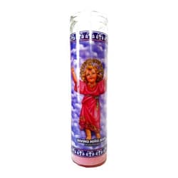 Staci19 Divine Child Jesus (Divino Nino Jesus) Pink Devotional Candle