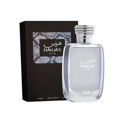 RASASI Hawas for Men EDP, Long-Lasting Pour Homme Spray, Aquatic Scent Designed to Embody Masculine Strength and Vigor, Signature Bottle, 3.4 OZ