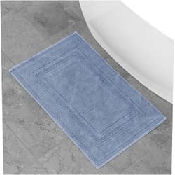 Jean Pierre New York Jean Pierre - Stonewash Racetrack Bath Rug, Cotton, Premium Bathroom Decor, Machine Washable, Highly Absorbent, Measures 21