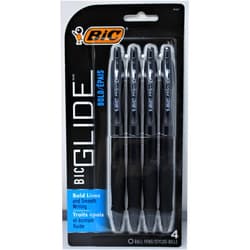 Bic Vlgbp41-Blk Black Velocity Bold Ball Pen 4 Count
