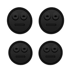YAOAWE 4-Pack Temp Probe Grommet for BBQ Grills, Replacement for Weber 85037 Smokey Mountain Accessories, and Other Smoker Grills DIY Thermometer Probe Port (Black)