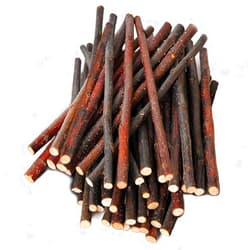 SunGrow Apple Sticks, Wood Chew Sticks for Rabbits, Chinchillas, Bunny, Hamster, Squirrel, Guinea Pigs, 6