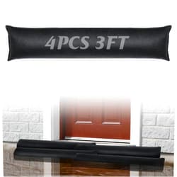 Biubee 4 Pack 3ft Sandless Flood Barriers for Home - Water Activated Barrier Sand Bags for Flooding Home Exterior Doors Garage Basement