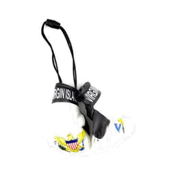 ZEYUMEE Red Hat Ent Hanging Car Mirror Mini Boxing Gloves (Virgin Islands)