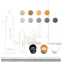 HT HOMETINKER Granite Repair Kit & Marble Repair Kit (Color Match), Quartz Countertop Repair Kit, Corian Repair Kit for Marble Granite Quartz Corian Tiles and Stones with Color Brown Gray White Beige Black Cream