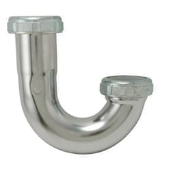 Plumb Pak PP20202 J-Bend Without Cleanout, 1-1/2 in, Brass