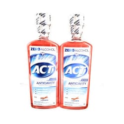 ACT Alcohol Free Anticavity Fluoride Rinse-Cinnamon-18 oz, 2 pk