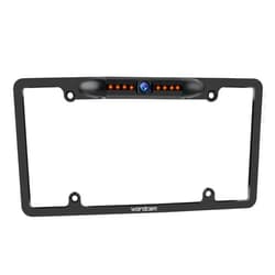 Wordcam License Plate Frame Rear View Backup Camera 170° Viewing Angle Universal Car License Plate Frame Mount Waterproof High Sensitive 8 IR LED Night Vision Reverse Parking Aid System