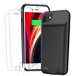SNRONEW Battery Case for iPhone 6/6s/7/8/SE 2/3nd Gen,10000mAh Portable Charger Case Rechargeable Battery Pack Charging Case Compatible with iPhone SE 2020(2nd Generation)/8/7/6s/6/SE 3nd Gen (4.7 inch)-Black