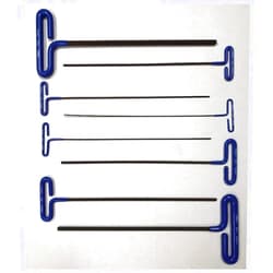 Eklind Tool EKLIND 55508 Cushion Grip Hex T-Key allen wrench - 8pc set Metric MM sizes 2-10 (15In shaft)