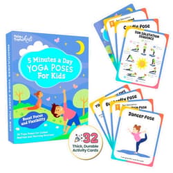 Calm and Joyful Kids Yoga Cards for Kids - Pose Deck for Beginners, Exercise Flashcards, Mindful Activities, Sensory Learning, Self Regulation Classroom Therapy Supplies, Coping Skills, Calming Corner Autism Special Needs