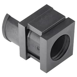 Hellermann Tyton HellermannTyton VP-S_15-16_Ins-SGL-PL-BK Single-Feed spout Halogen-Free TPE Black