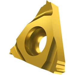 Pramet TN 16NR150M:T8030 Carbide Multi-Material (P30,M25,K30) Indexable Internal Threading Insert, 60 Degree Metric Thread, Gold (Pack of 5)