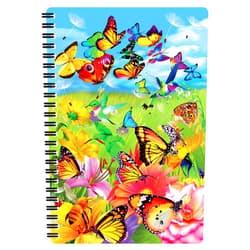 3D LiveLife Notebook - Butter Flutter from Deluxebase. 80 Page Lined Lenticular 3D Butterfly Notebook. 8.5 x 5.5 in. Superb school or work stationery with artwork licensed from artist Michael Searle