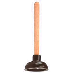 Rocky Mountain Goods Small Drain Plunger - Perfect Size for Unclogging Slow Sinks, Drains, Tubs and Showers - 9” Solid Wood Handle - Unclogs Sinks and Drains Better Than Toilet Plunger