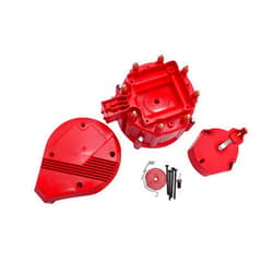 SHLPDFM 1 Set SHLPDFM Red HEI Male Large Distributor Cap Rotor Kit Fits for Chevy GM SBC BBC 283 305 327 350 396 400 427 454