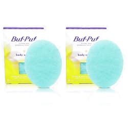 Buf-Puf Body Sponge, Bath Sponge, Dermatologist Developed, Cleanses Skin of Dirt, and Excess Oil, Reusable, Exfoliating, 1 Count (Pack of 2)