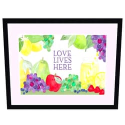 Amanti Art Framed Wall Art Print 16x21 Life is Sweet sentiment landscape II-Love Lives by Tara Reed, Cuisine Wall Art, Whimsical Decor, Small Poster Painting Artwork for Living Room, Bedroom,
