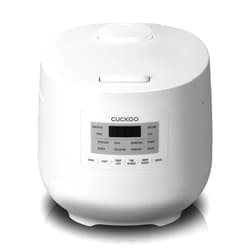 CUCKOO CR-0641F 6-Cup (Uncooked) / 12-Cup (Cooked) Micom Rice Cooker & Warmer with Nonstick Inner Pot, 11 Menu Modes, Fuzzy Logic Tech, Auto Clean (White)