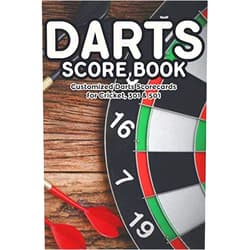 Martin Goldsmith Darts Score Book: Customized Darts Scorecards for Cricket, 301 & 501