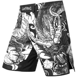 LAFROI Mens MMA Cross Training Boxing Shorts Trunks Fight Wear with Drawstring and Pocket-QJK01