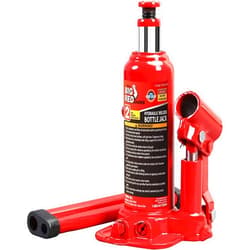 BIG RED T90203B Torin Hydraulic Welded Bottle Jack, 2 Ton (4,000 lb) Capacity, Red