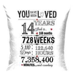 Yiecik Birthday Gift for 14th, 14-Year-Old Girl Gift Ideas - Birthday Gifts for 14-Year-Old Girls, 14th Birthday Decorations for Girls Boys,14th Girl Gifts for Birthday, Pillow Cover 18x18
