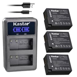 Kastar 3-Pack BP-51 Battery and LED2 USB Charger Compatible with Sigma BP-51 Battery, Sigma dp1 Quattro, dp2 Quattro, dp3 Quattro, Sigma fp Digital Camera