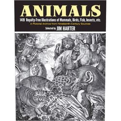 Jim Harter Animals: 1419 Royalty-Free Illustrations of Mammals, Birds, Fish, Insects, etc. (Dover Pictorial Archive)